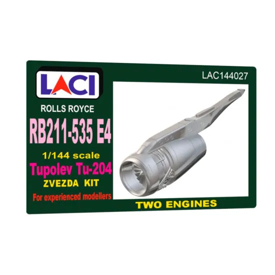 Laci 144027 1/144 Rolls Royce Rb211-535 E4 Engines 2pcs For Tu-204 Zvezda Kit