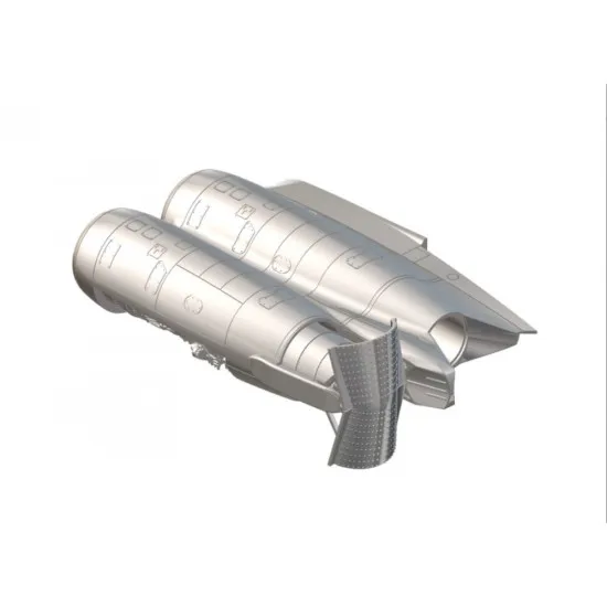 Laci 144029 1/144 D30-ku-62 Engines 4pcs For Ilyushin Il-62m Zvezda Kit