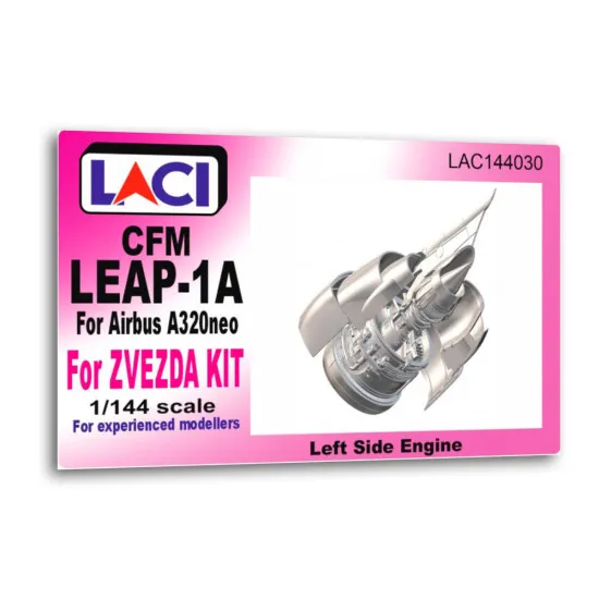 Laci 144030 1/144 Cfm Leap-1a Left Side Engine For Airbus A320neo For Zvezda Kit