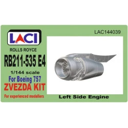 Laci 144039 1/144 Rolls Royce Rb211-535 E4 Left Side Engine For Boeing 757 For Zvezda Kit