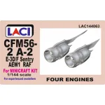 Laci 144063 1/144 Cfm56-2 A-2 E-3d/F Raf Sentry Engines 4pcs For Minicraft Kits
