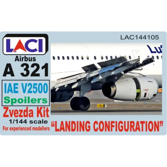 Laci 144105 1/144 Iae V2500 Spoilers Airbus A321 Landing Configuration Zvezda