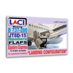Laci 144107 1/144 Jt8d-15 Spoilers Flaps Boeing 737-200 Landing Configuration