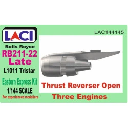 Laci 144145 1/144 Rolls Royce Rb211-22 Late Engines 3 Pcs For Lockheed L1011 Tristar Thrust Reverser Open