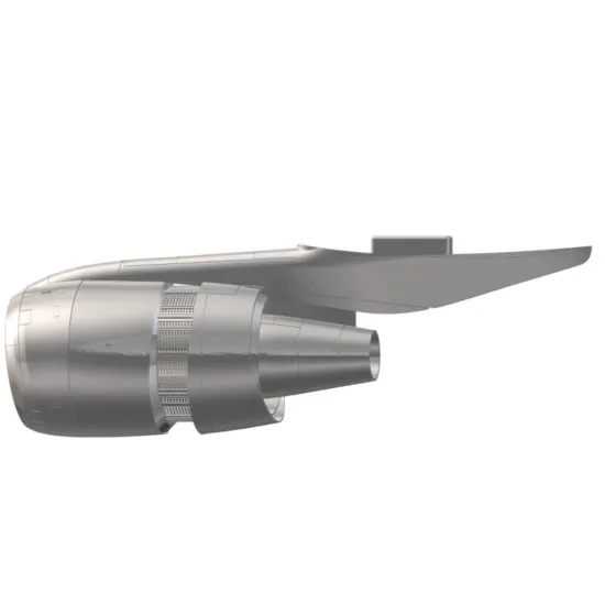 Laci 144145 1/144 Rolls Royce Rb211-22 Late Engines 3 Pcs For Lockheed L1011 Tristar Thrust Reverser Open