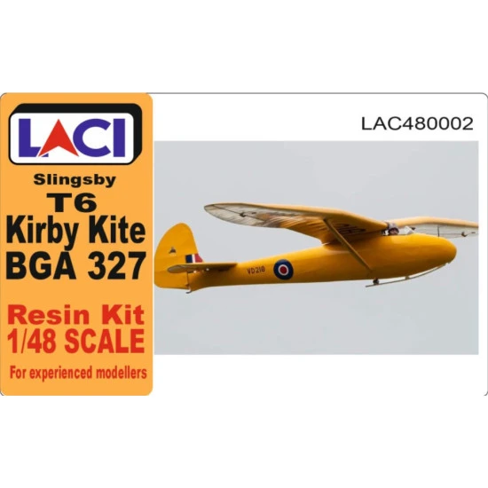 Laci 480002 1/48 Slingsby T6 Kirby Kite Bga 327 Uk Single-seat Sport Glider