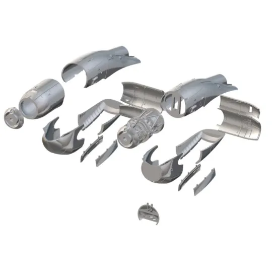 Laci 720005 1/72 Rolls Royce Dart 532/534 Engines 2pcs Hs 748 Andover One Man Kit Resin