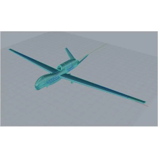 Miniwing 312 1/144 Northrop Grumman Rq-4b Global Hawk Nasa Unmanned Aircraft