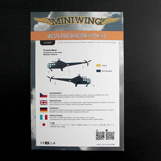 Miniwing 335 1/144 Westland Dragonfly Mk.1 British Helicopter French Navy