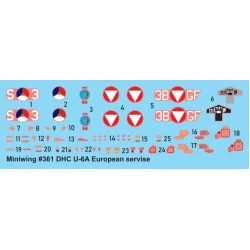 Miniwing 361 1/144 De Havilland Canada U-6a / European Service Aircraft