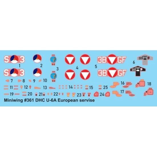Miniwing 361 1/144 De Havilland Canada U-6a / European Service Aircraft