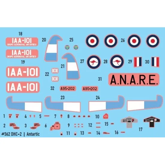 Miniwing 362 1/144 De Havilland Canada Dhc-2 Beaver / Over Antarctica Aircraft