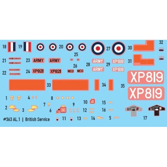 Miniwing 363 1/144 De Havilland Canada Al.1 Beaver / British Army Air Corps