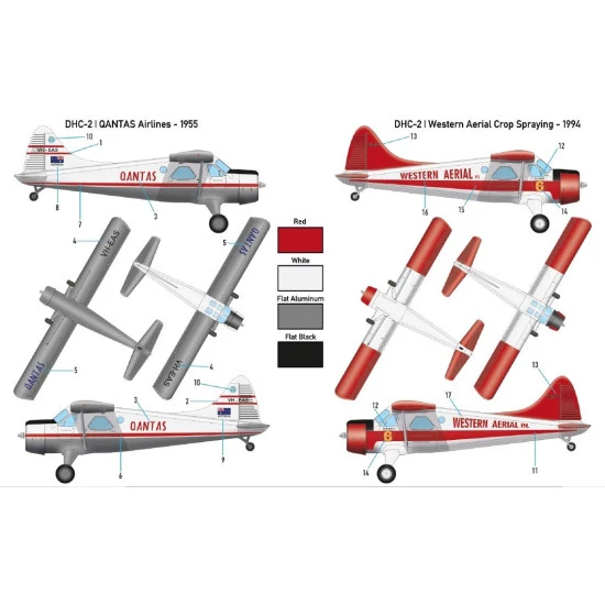 Miniwing 365 1/144 De Havilland Canada Dhc-2 Beaver / Civilian Users Aircraft
