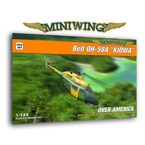Miniwing 367 1/144 Bell Oh-58a Kiowa Over America Helicopter Miniwing 367 1/144 Bell Oh-58a Kiowa Over America Helicopter