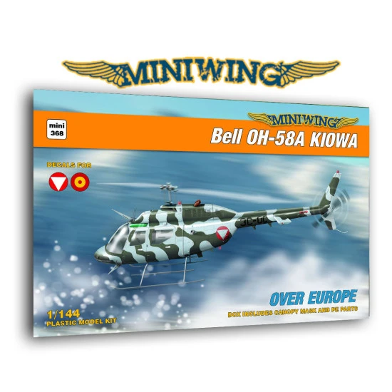 Miniwing 368 1/144 Bell Oh-58a Kiowa Over Europe Helicopter Miniwing 368 1/144 Bell Oh-58a Kiowa Over Europe Helicopter