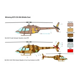 Miniwing 370 1/144 Bell Oh-58a Kiowa Middle East Helicopter