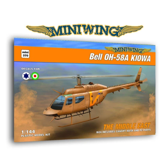 Miniwing 370 1/144 Bell Oh-58a Kiowa Middle East Helicopter