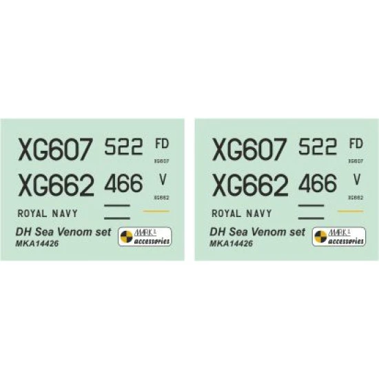 Mark I Mka14426 1/144 Sea Venom Weapon Set Resin Parts And Decals For Mkm