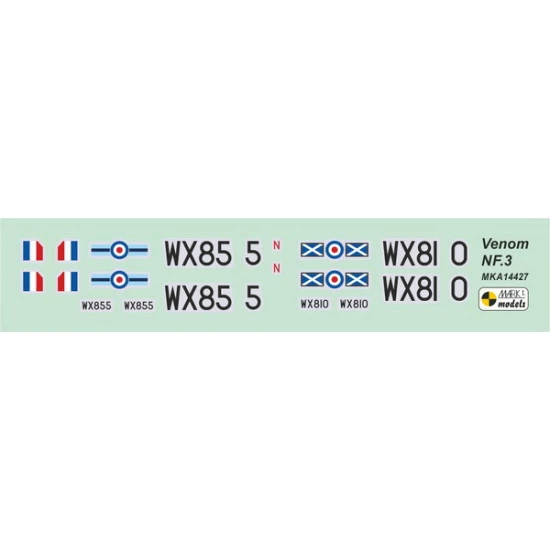 Mark I Mka14427 1/144 De Havilland Dh Venom Nf.3 Conversion Set