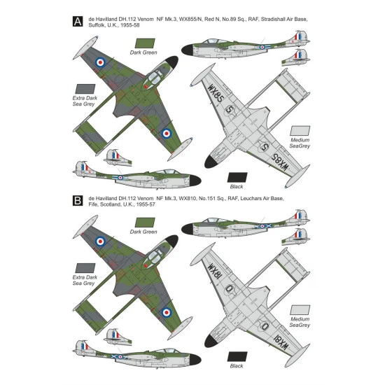 Mark I Mka14427 1/144 De Havilland Dh Venom Nf.3 Conversion Set