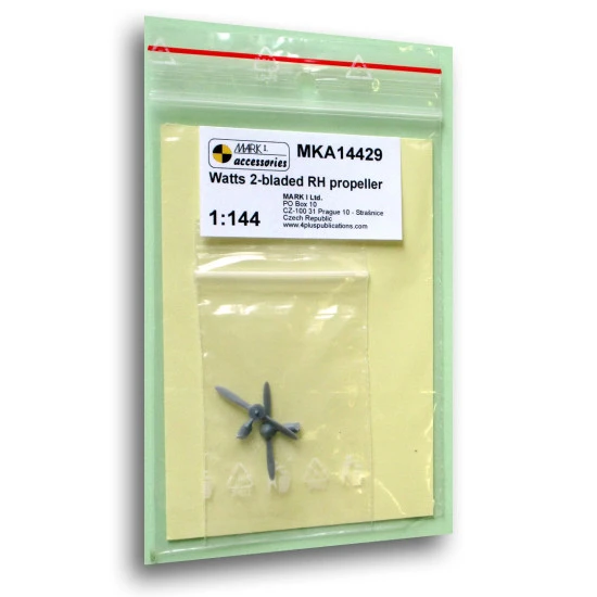 Mark I Mka14429 1/144 Watts 2-bladed Rh Propeller 2 Pcs For Hawker Hurricane