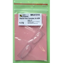 Mark I Mka7210 1/72 Supermarine Attacker F.1/Fb.2 Vacu Canopy 2 Different Types