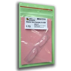Mark I Mka7210 1/72 Supermarine Attacker F.1/Fb.2 Vacu Canopy 2 Different Types