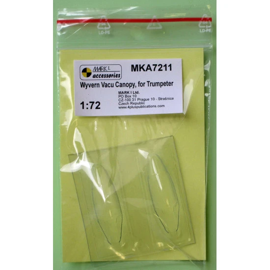 Mark I Mka7211 1/72 Westland Wyvern S.4 Vacu Canopy 2 Pcs For Trumpeter