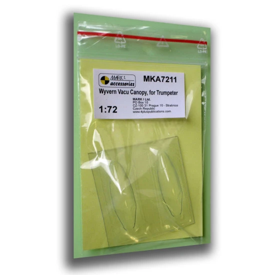 Mark I Mka7211 1/72 Westland Wyvern S.4 Vacu Canopy 2 Pcs For Trumpeter