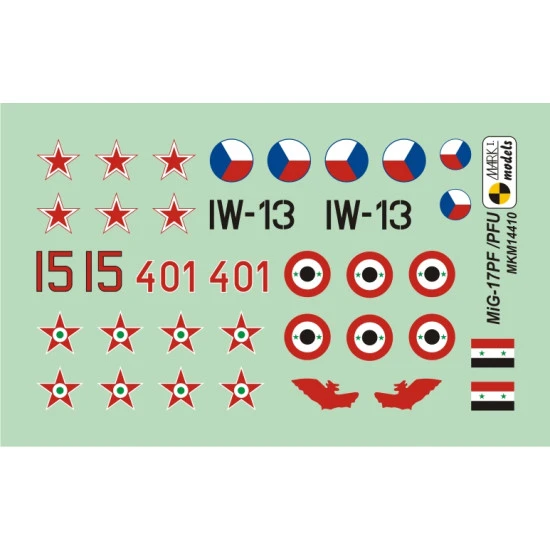 Mark I Mkm144010 1/144 Mig-17pf/Pfu Fresco D/E Soviet All-weather Fighter