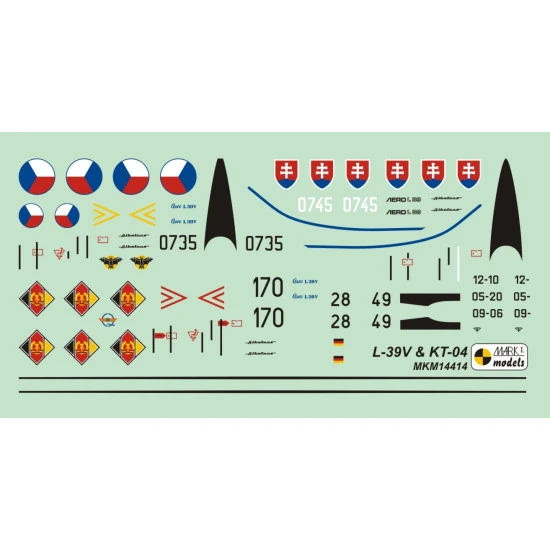 Mark I Mkm144014 1/144 Aero L-39v Albatros Target-tug With Letov Kt-04 Drone