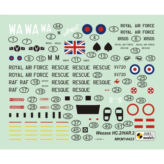 Mark I Mkm144023 1/144 Westland Wessex Hc.2/Har.2 Raf Workhorse Helicopter
