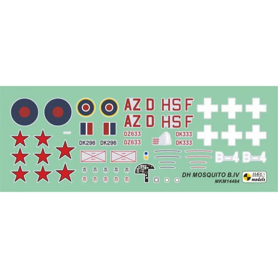 Mark I Mkm144084 1/144 De Havilland Mosquito B.iv/Pr.iv Swift Warrior Aircraft