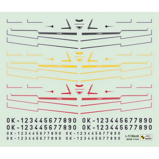 Mark I Mkm144096 1/144 L-13 Blanik Aeroclub Workhorse Czech Two-seater Glider 2p