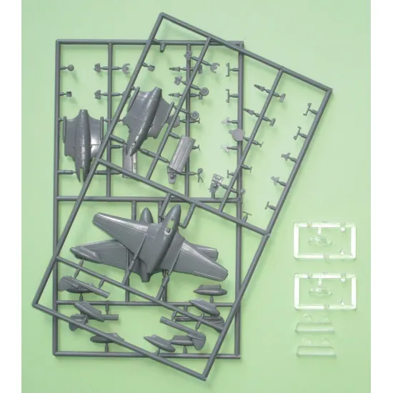 Mark I Mkm144097 1/144 De Havilland Dh.100 Vampire F.3 British Jet Fighter 2in1