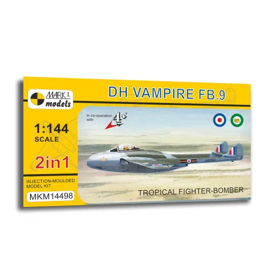 Mark I Mkm144098 1/144 De Havilland Vampire Fb.9 Tropical Fighter-bomber 2in1