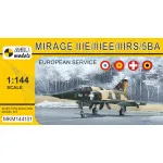 Mark I Mkm144101 1/144 Mirage Iiie/Ee/Rs/5ba In Europe French Jet Fighter