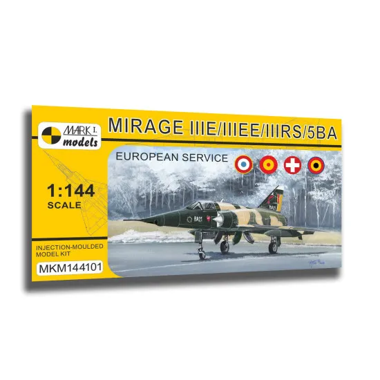 Mark I Mkm144101 1/144 Mirage Iiie/Ee/Rs/5ba In Europe French Jet Fighter