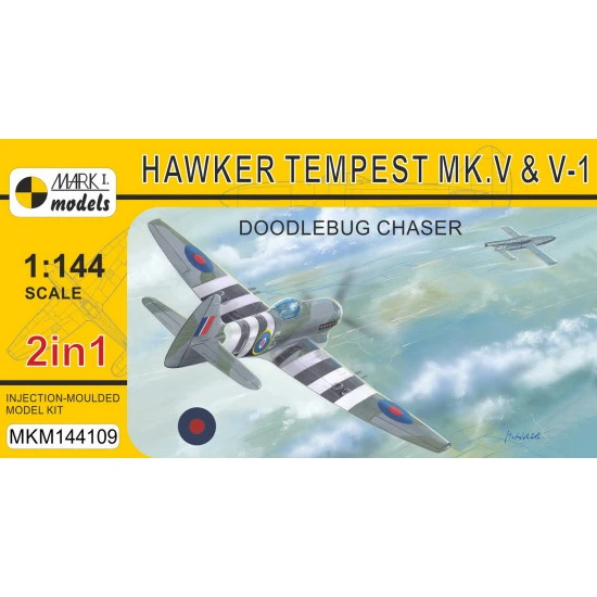 Mark I Mkm144109 1/144 Hawker Tempest Mk.v Srs.1/2 Doodlebug Chaser Raf Fighter 2pcs
