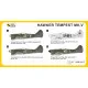 Mark I Mkm144110 1/144 Hawker Tempest Mk.v Srs.2 Fierce Raf Fighter Raf Wwii 2pc