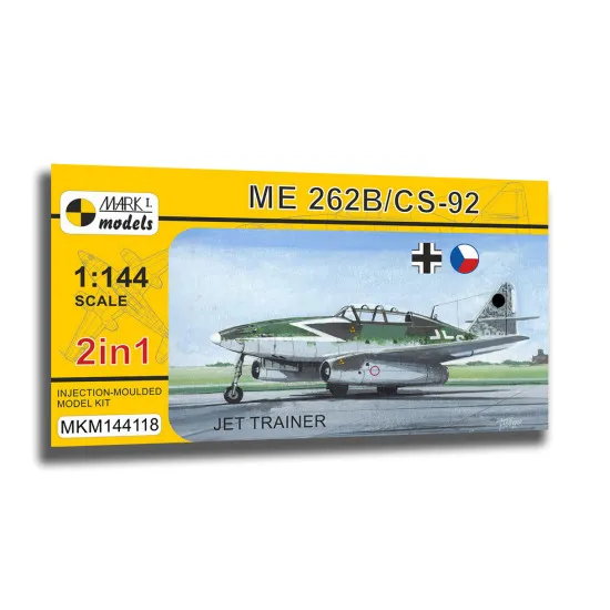 Mark I Mkm144118 1/144 Messerschmitt 262b/Cs-92 Jet Trainer German Fighter 2in1