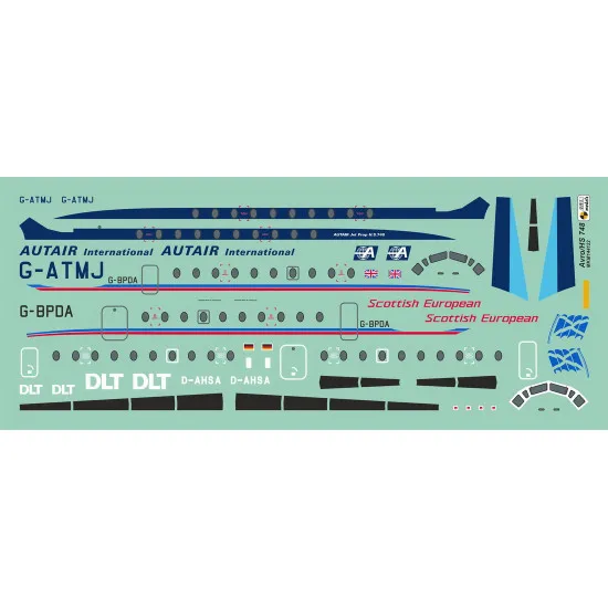 Mark I Mkm144122 1/144 Hawker Siddeley Hs.748 Aerospace Bae.748 Civil Livery