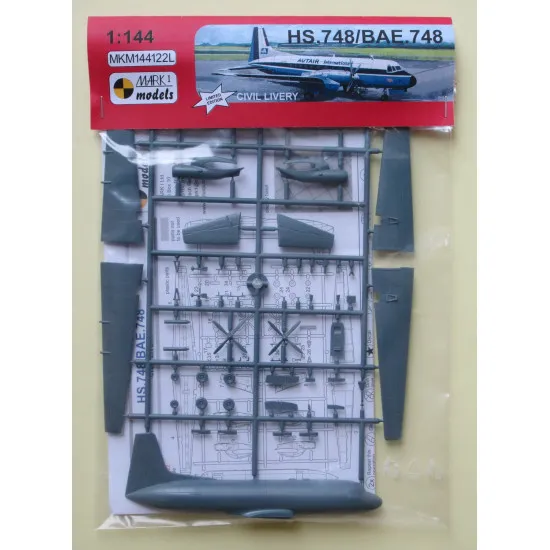 Mark I Mkm144122 1/144 Hawker Siddeley Hs.748 Aerospace Bae.748 Civil Livery