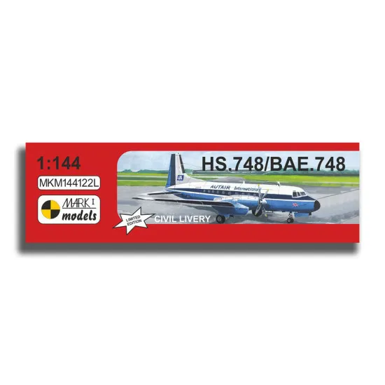Mark I Mkm144122 1/144 Hawker Siddeley Hs.748 Aerospace Bae.748 Civil Livery