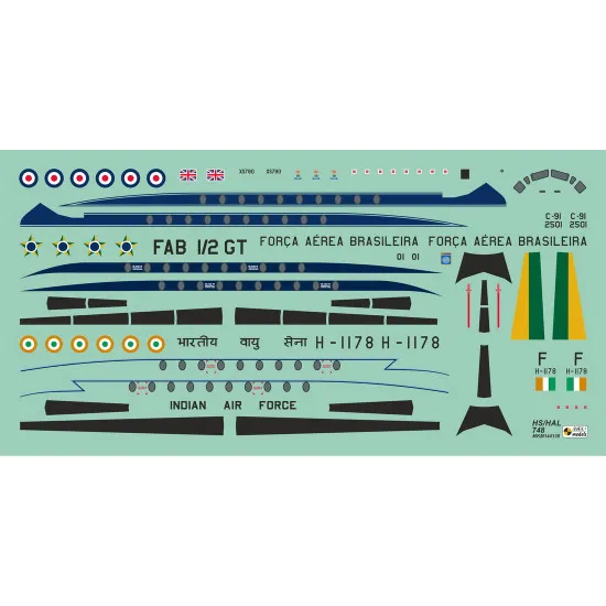 Mark I Mkm144130 1/144 Hawker Siddeley Hs.748/Hal-748 Vip Service Uk Airliner