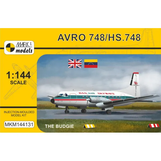 Mark I Mkm144131 1/144 Hawker Siddeley Avro Hs.748 The Budgie Uk Airliner
