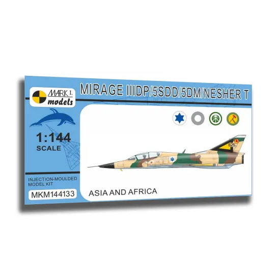 Mark I Mkm144133 1/144 Mirage Iiidp/5sdd/5dm/Nesher T Two-seater Asia And Africa