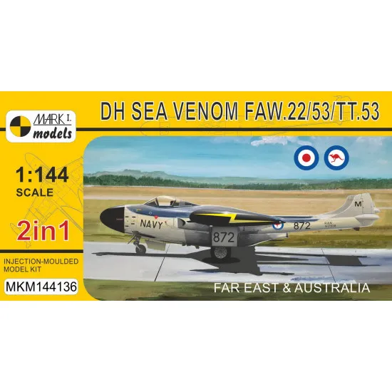 Mark I Mkm144136 1/144 Dh.112 Sea Venom Faw.22/53/Tt.53 Far East And Australia
