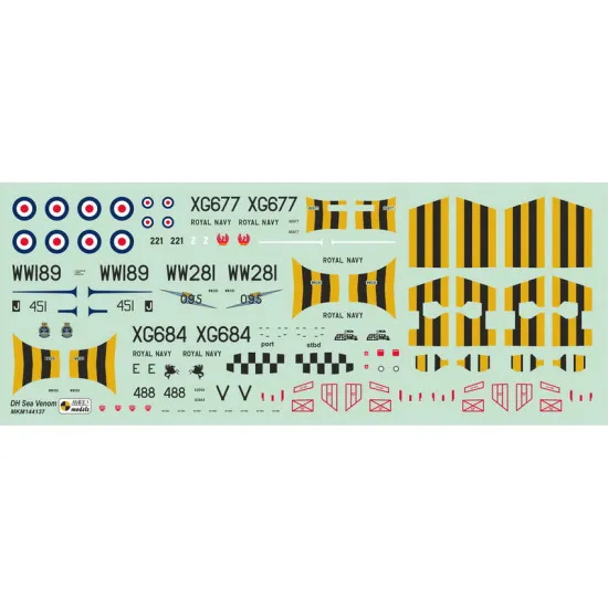 Mark I Mkm144137 1/144 Dh.112 Sea Venom Faw Mk.21 Mk.22 In Combat Operations